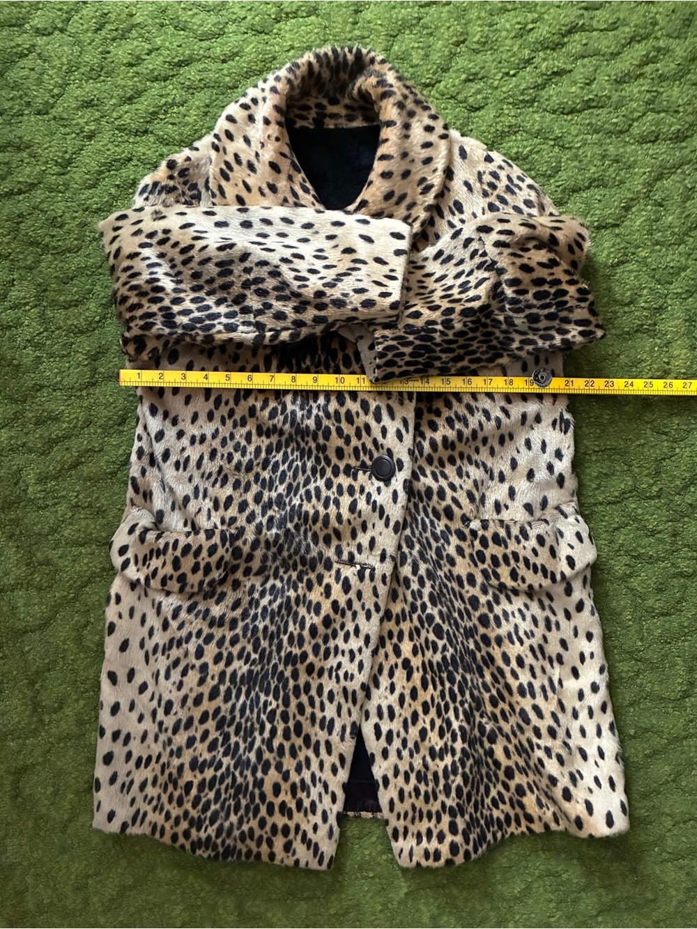 Vintage Cheetah Spotted Faux Fur Coat - Picture 8 of 12